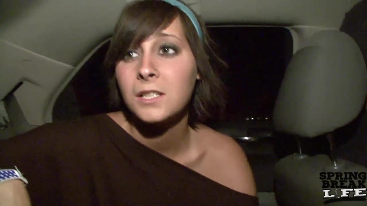 Spring Break Girl Fingering Pussy in Back Seat - SpringbreakLife