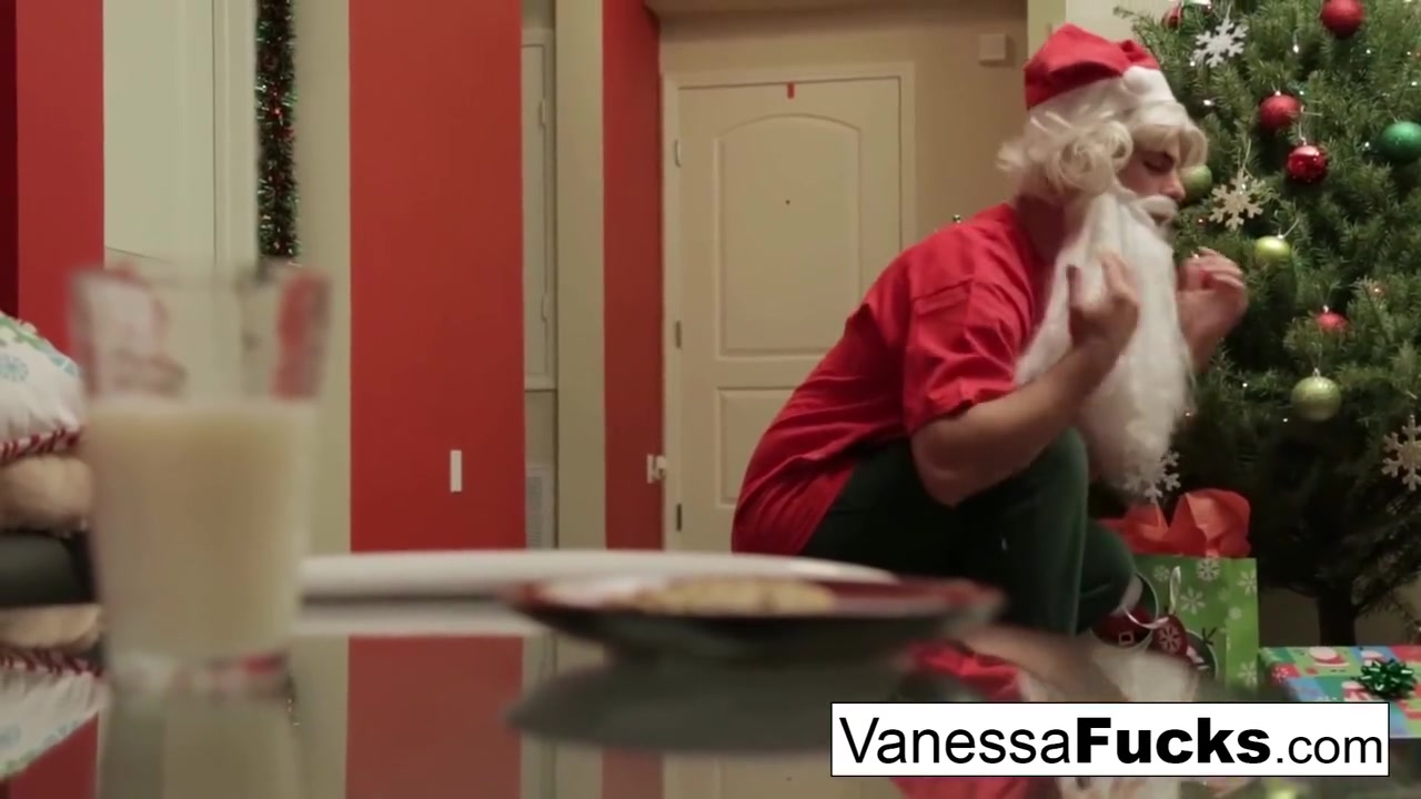 Vanessa Letting Santa Stuff Her Tight Wet Pussy