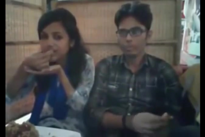 Bangladeshi bf gf in restaurant 4-full
