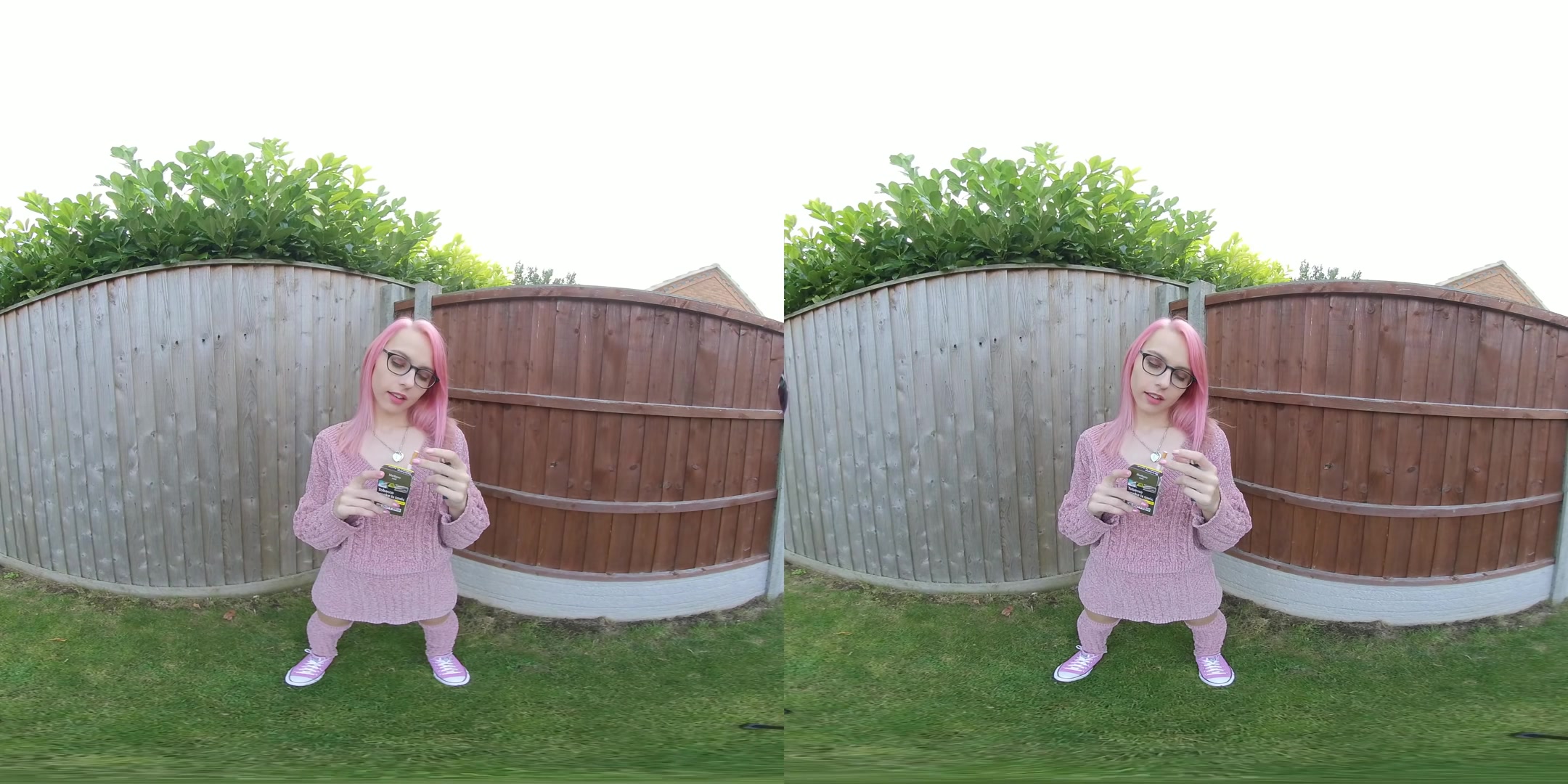 Chloe Toy - Smoking In The Garden - VRSmokers