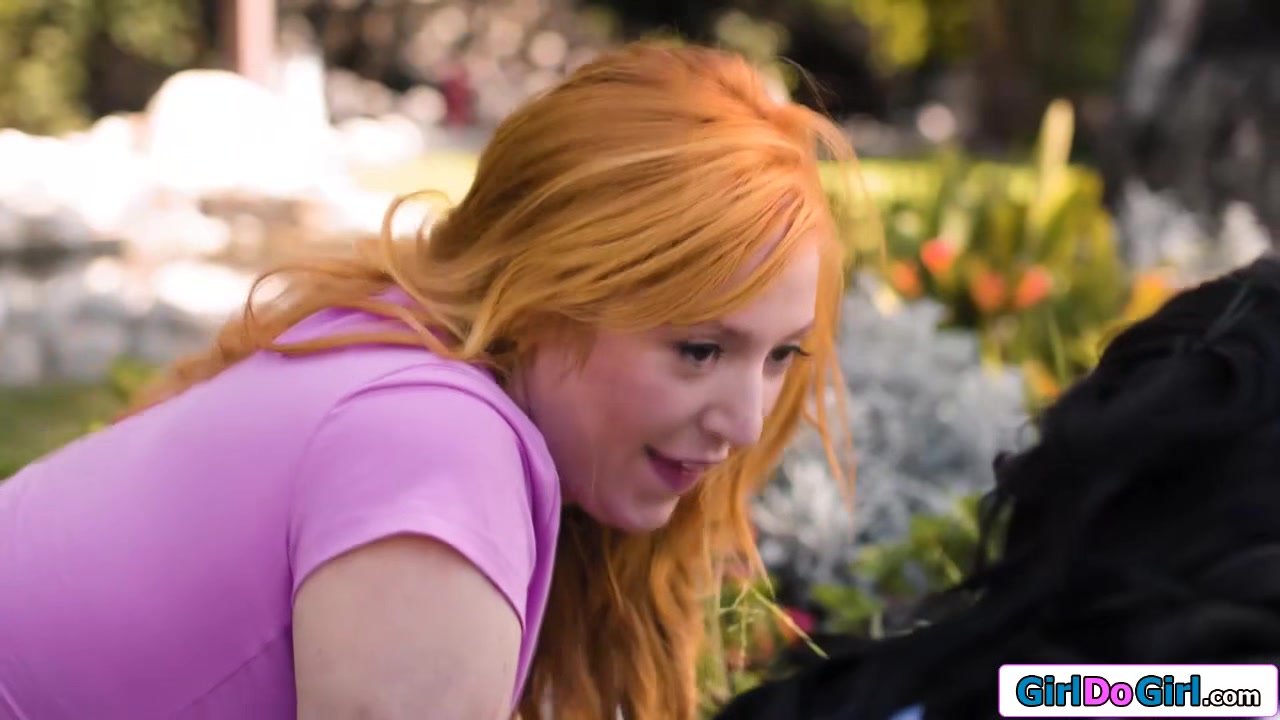 Redhead housewife soaping up her lesbian bff and toys pussy