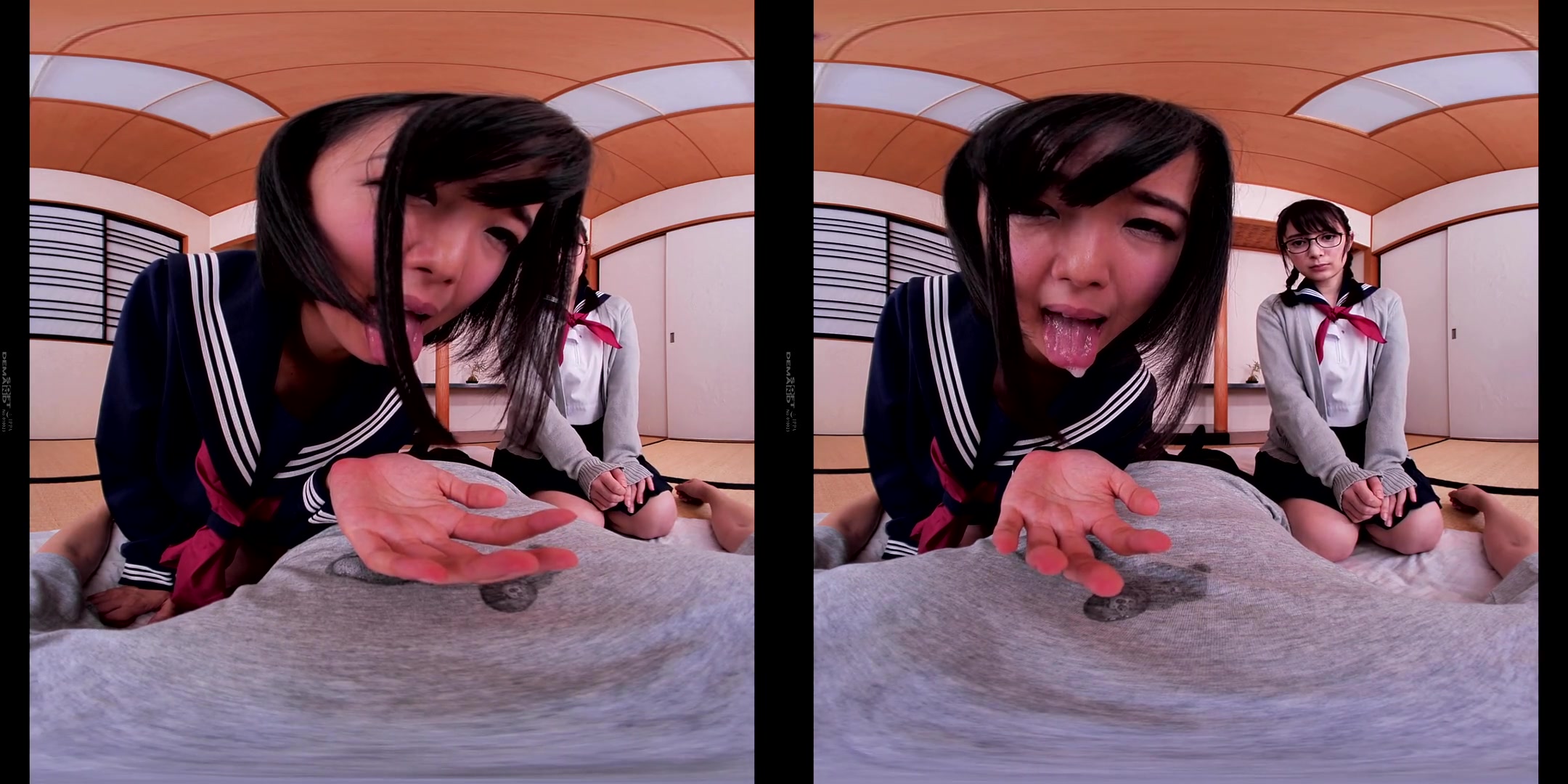 Drool-Drinking VR 2 2 - Drool Spit Asian schoolgirls 18+ Drool Fetish