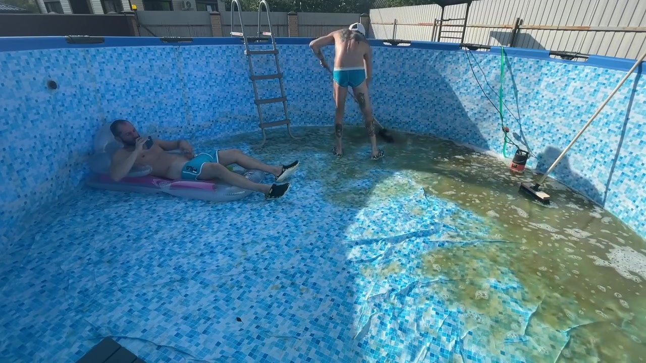 #395 Boss Fucks Guy At The Bottom Of The Pool While Neighbors Watch Them