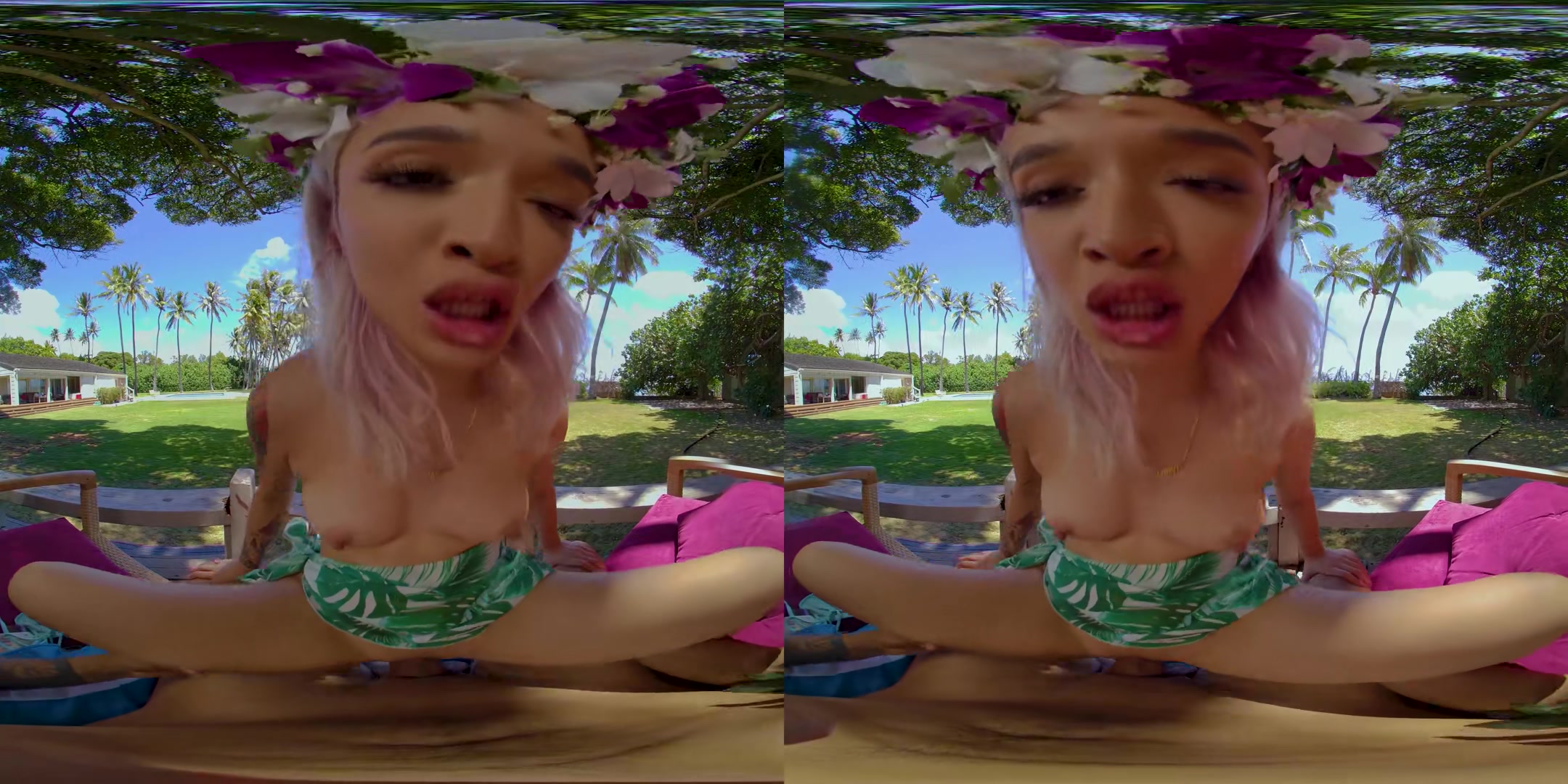 Lei'd in Hawaii with Avery Black - VRFanService