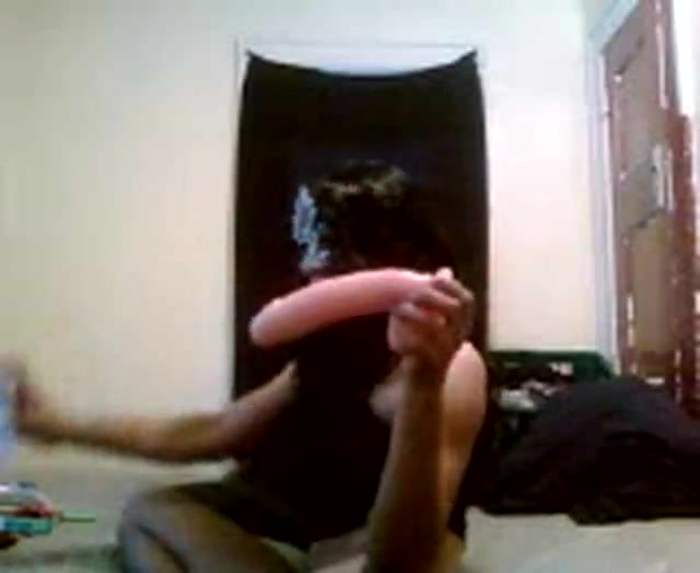 Horny Sexy TV Fucks Her Ass With A HUGE Toy