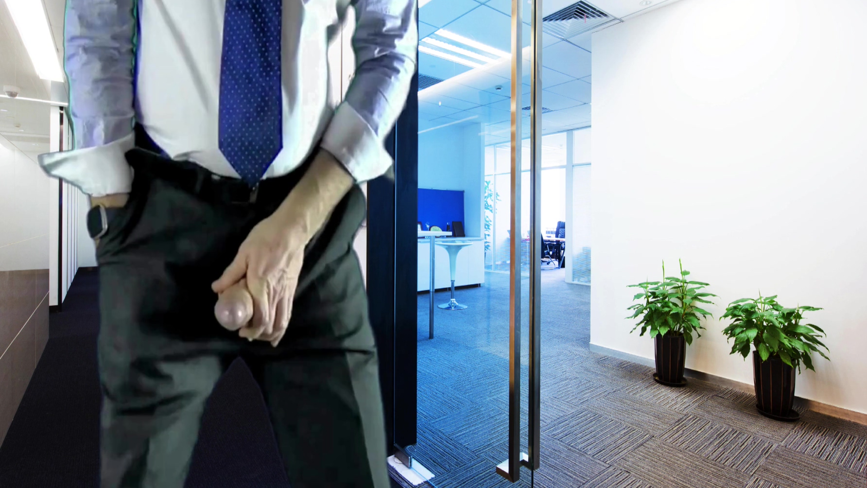 Wanking My Big Cock In The Office Again fantasy Dirty Step daddy Video