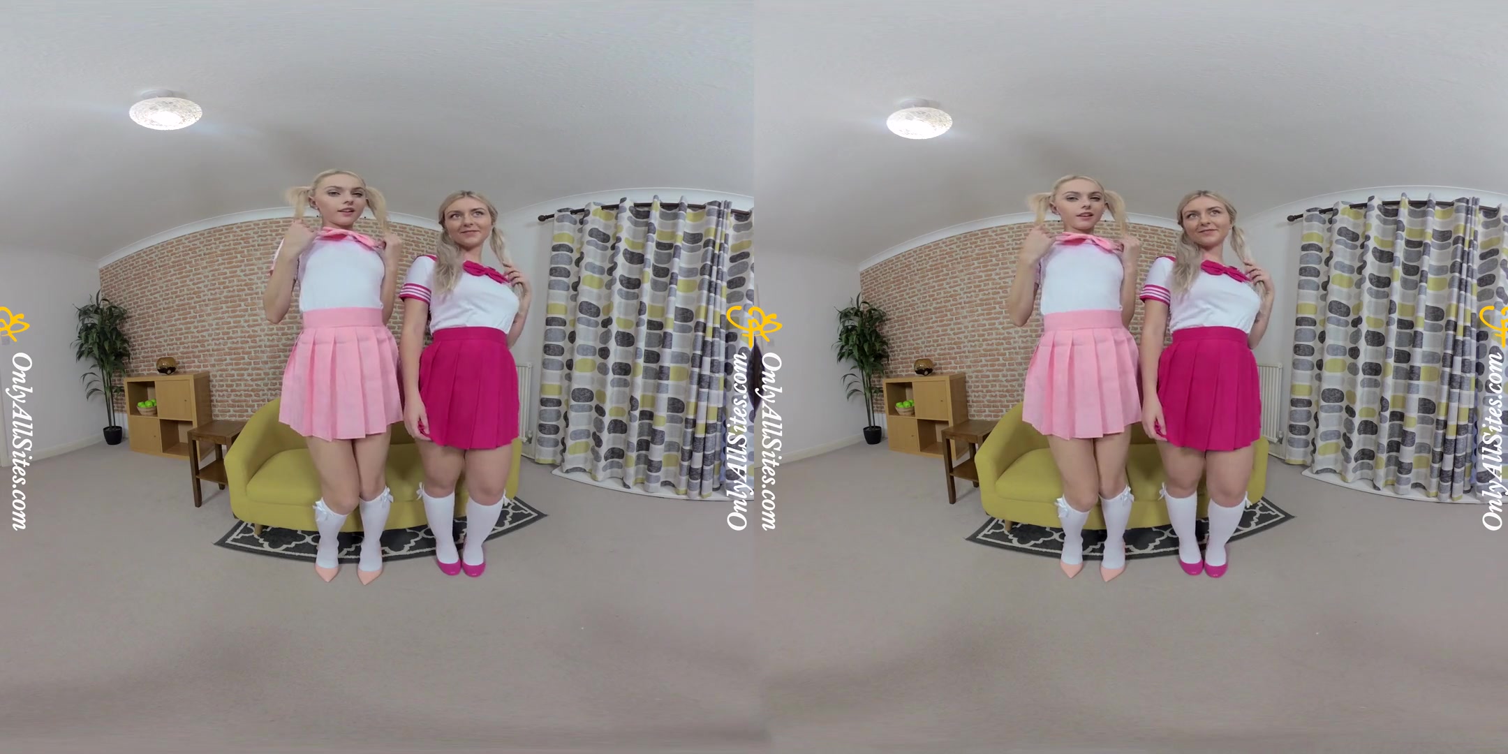 Chloe Toy and Elle H - Cute Lesbian Teans Tease You