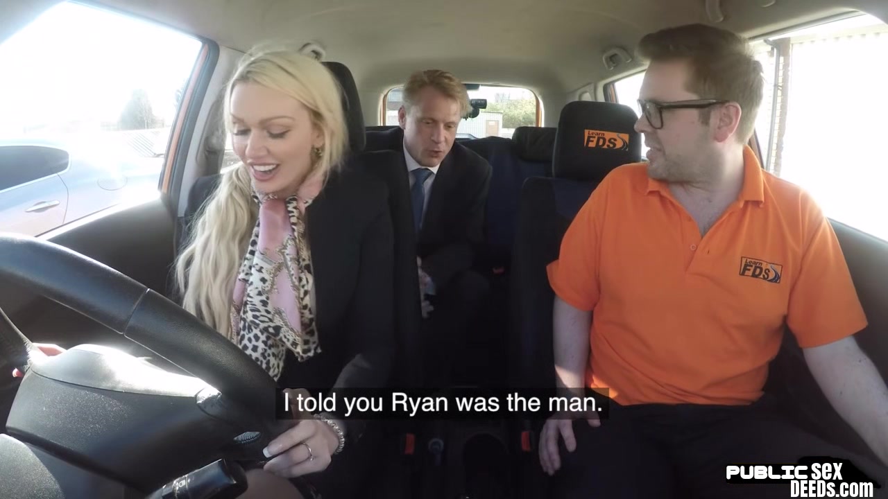 Busty fakeboobs MILFY public fucked in car outdoor by hubby
