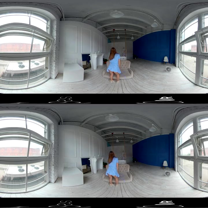 VR porn - Red Hair, Blue Dress 360º - StasyQVR
