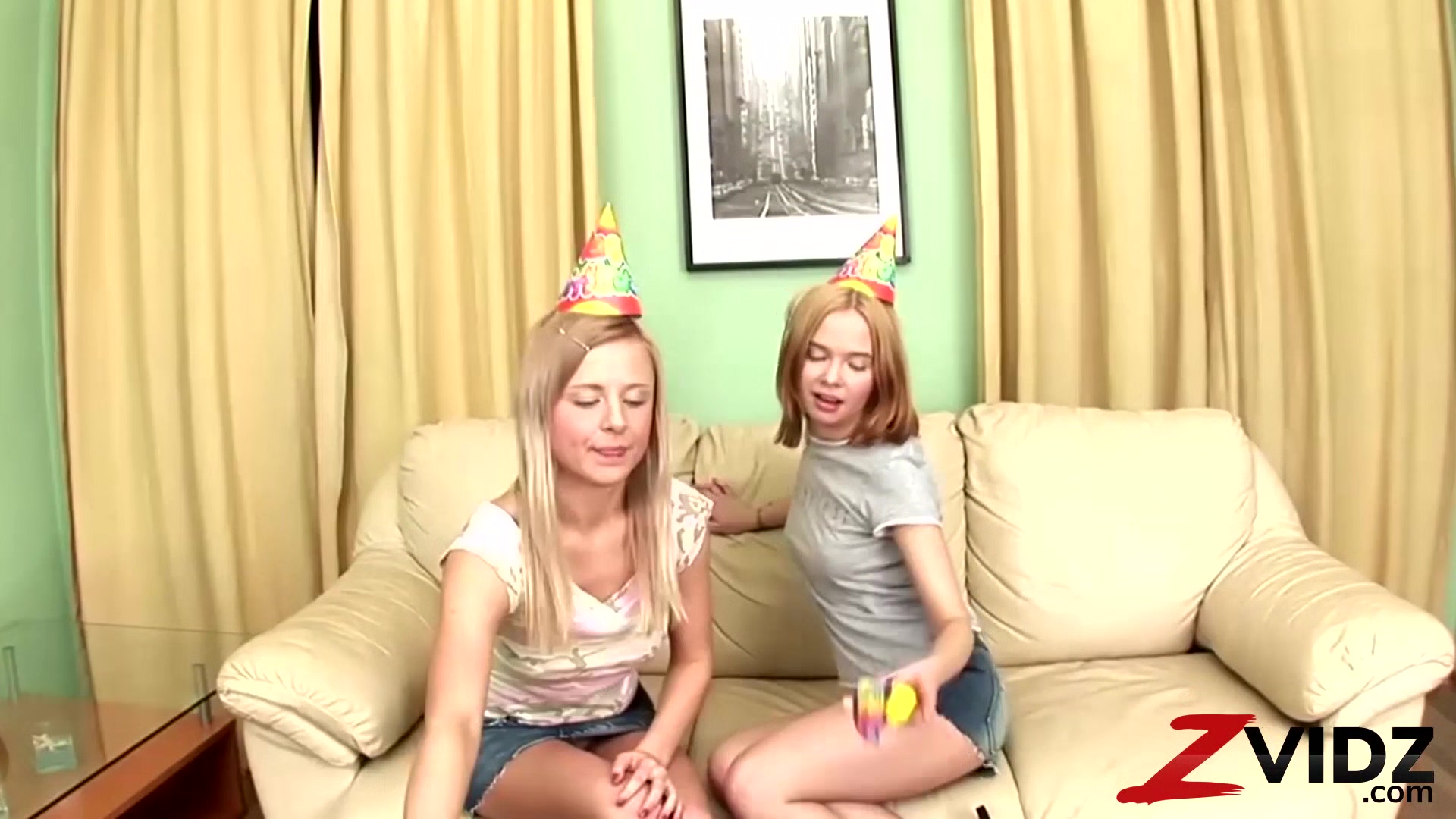 ZVIDZ - European Blondes Anal Fucked Roughly In Threeway