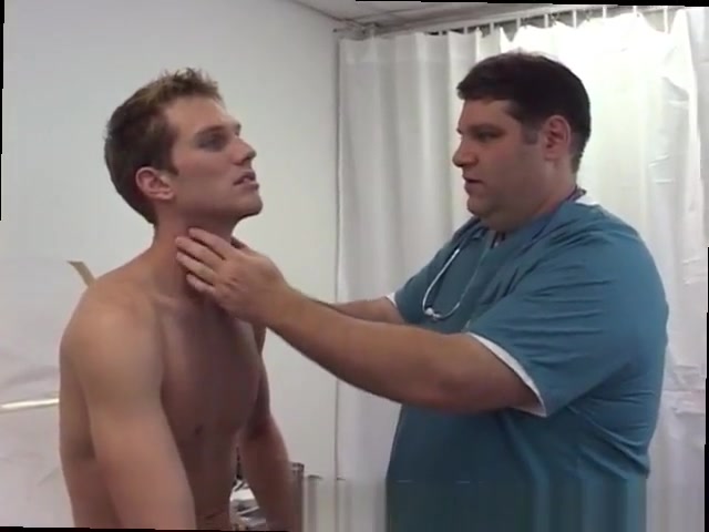 Doctor gives handjob to a guy
