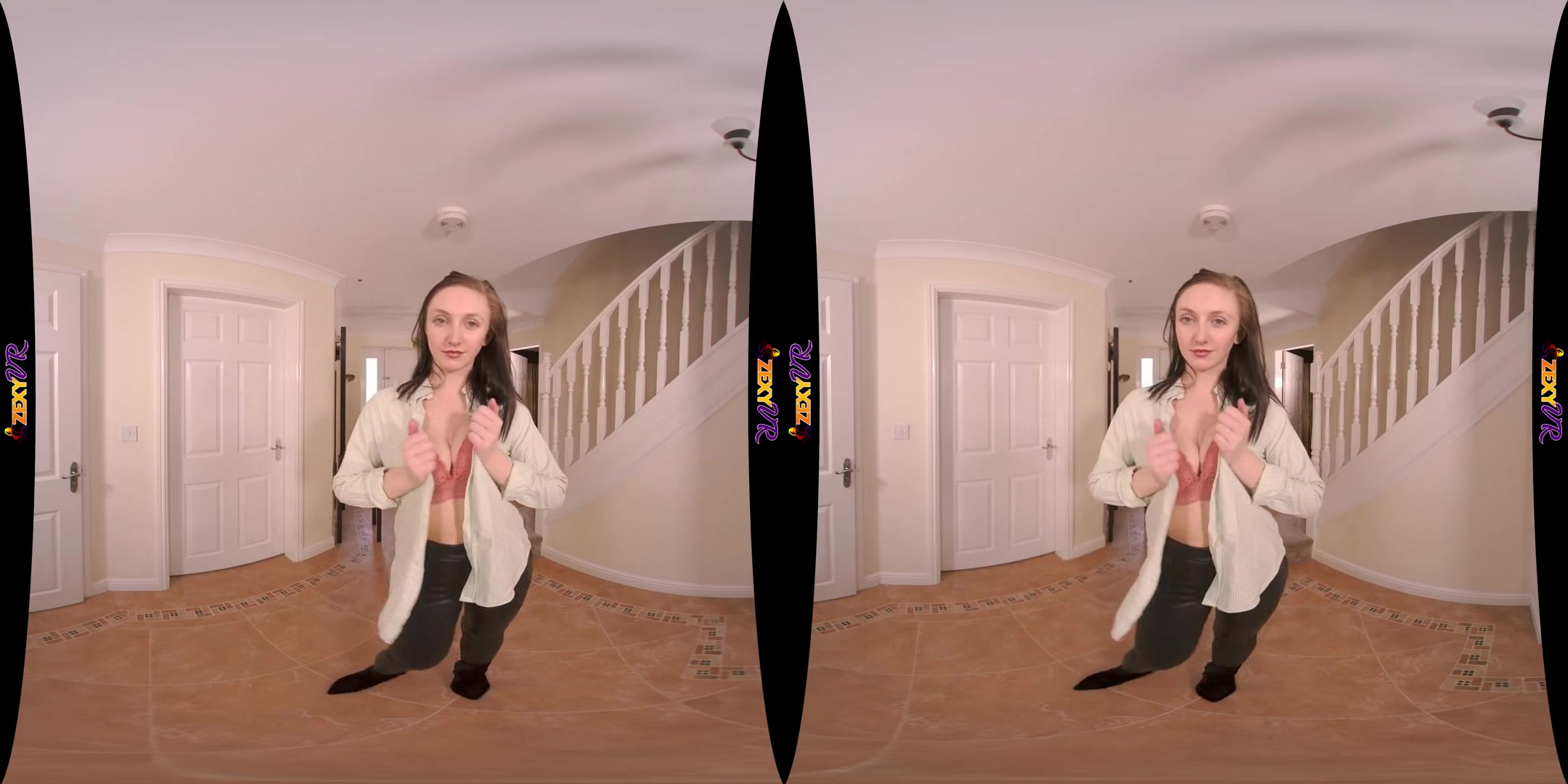 Good Boy - Petite Brunette Solo Striptease HD VR