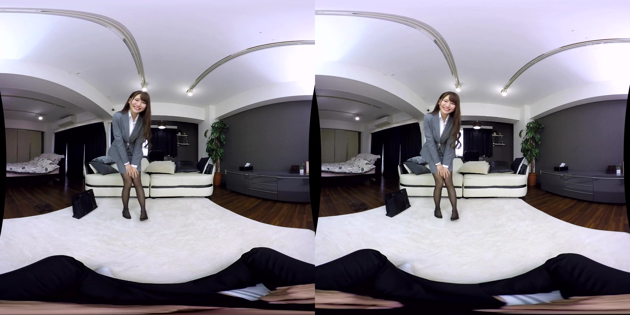 Masturbation Practice with my Teacher in Black Pantyhose 1 - Stockings Footjob Nylon Sex