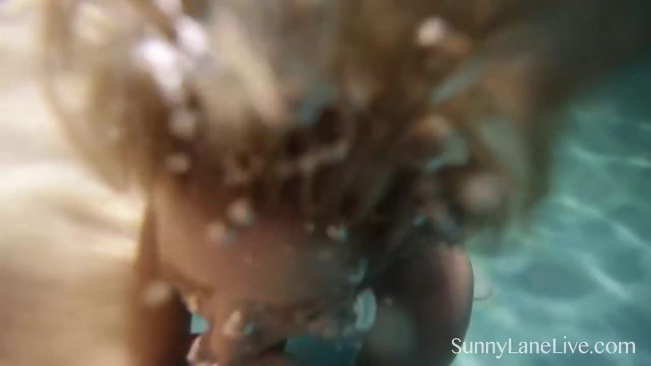 Sunny Lane - Man Milking Mermaid Teasing And Sucking Cock Under The Water!