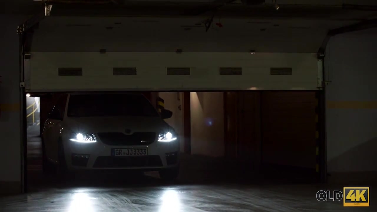 OLD4K. Old man and chesty wife come home only to embark amazing sex
