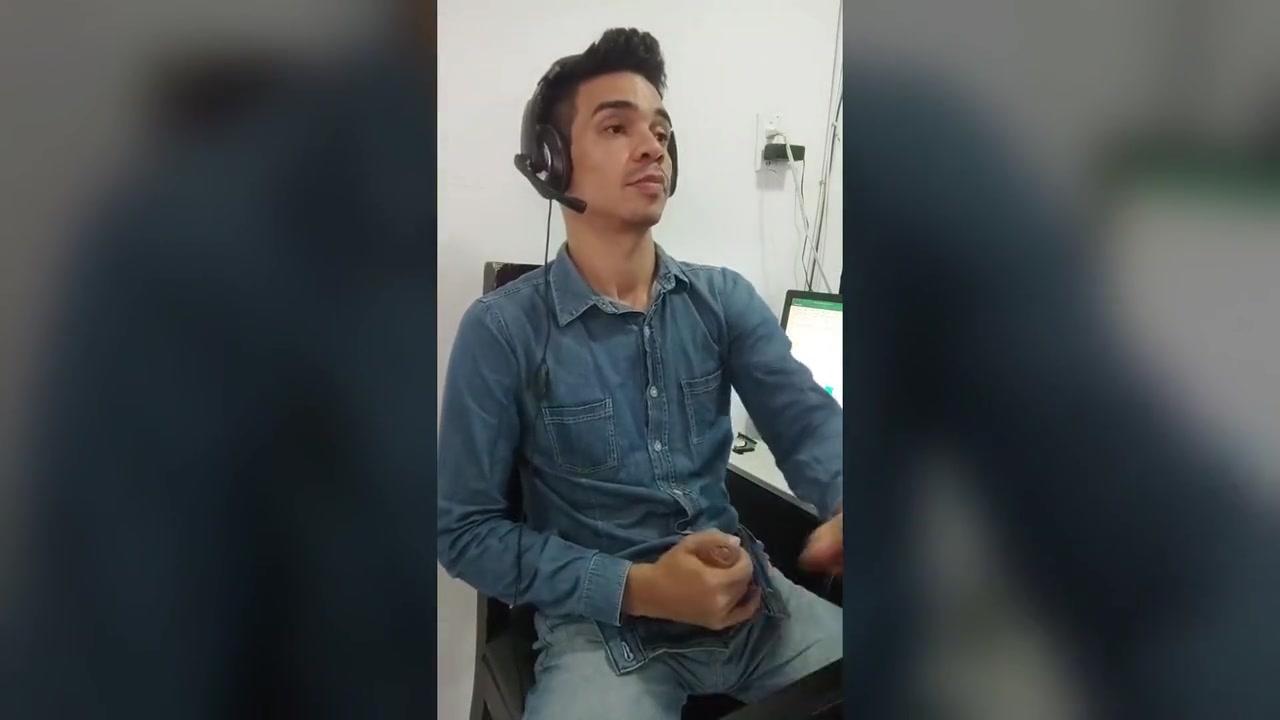 Alex Strips Naked In His Office In Front Of His Colleagues