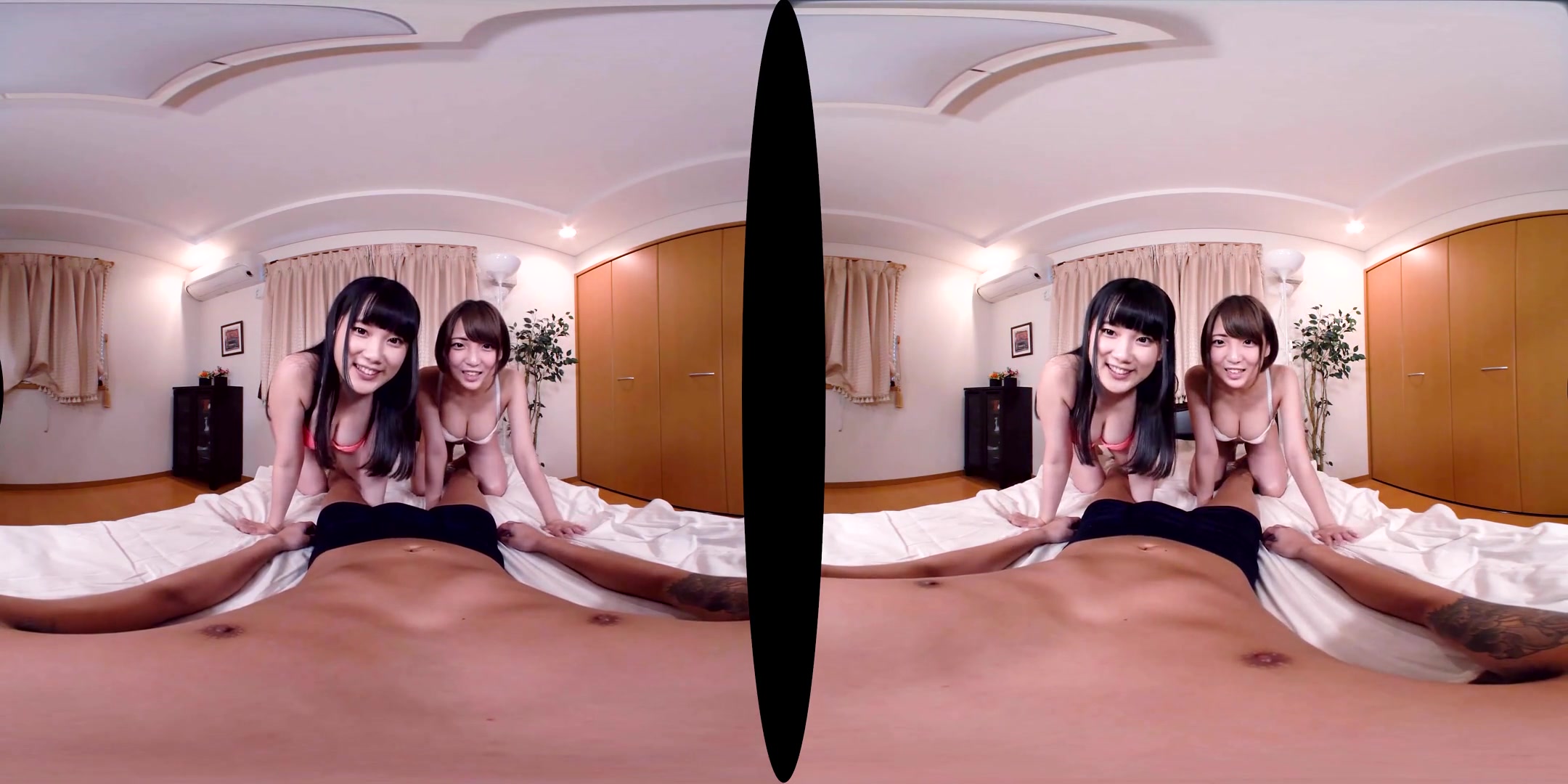 Two Naughty Girls Play with You - JAV Idol Threesome POV VR