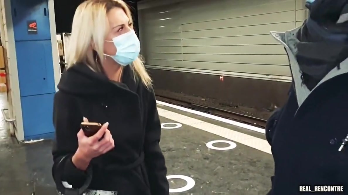 Megane Lopez - Is Cheating With A Stranger At The Train Station