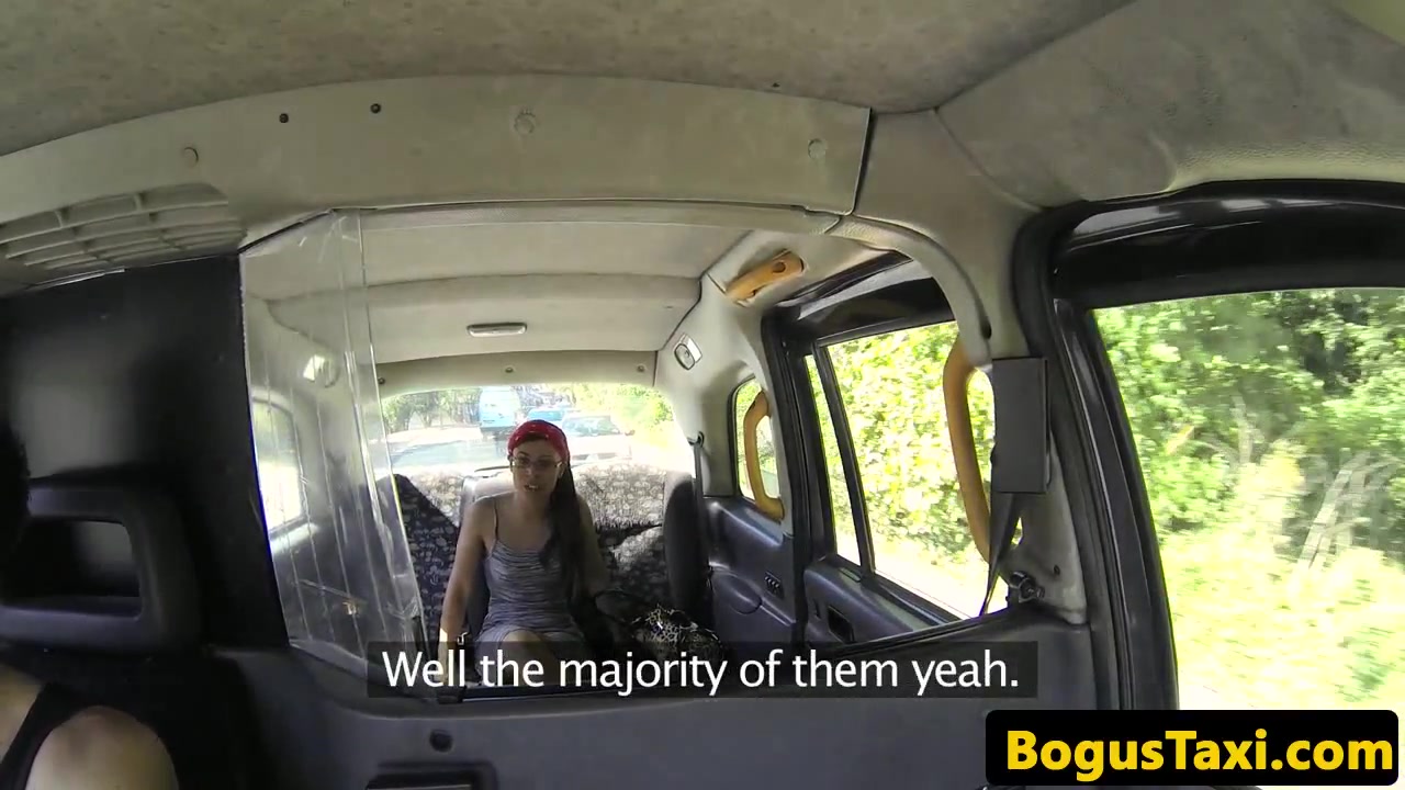 Brazilian taxi amateur spunked on cunt