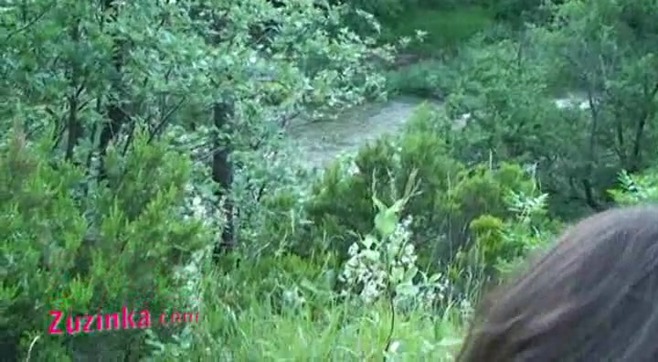 Zuzinka loves fucking her tight pussy outdoor
