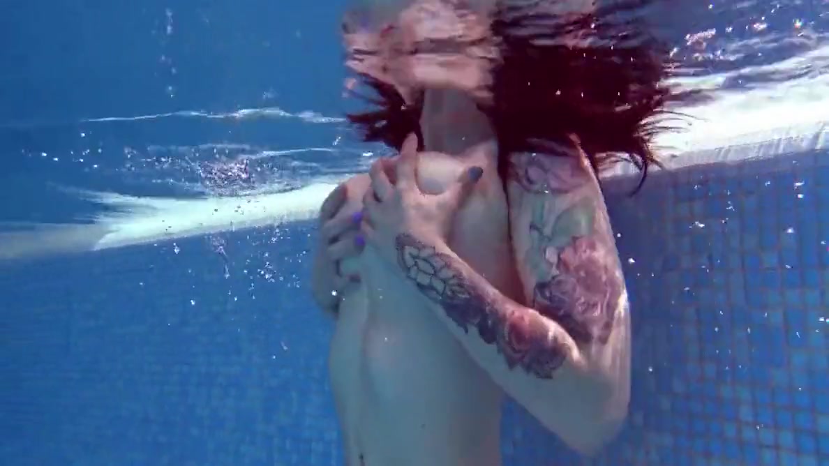 Gets Horny And Naked In The Pool - Laura Dickens