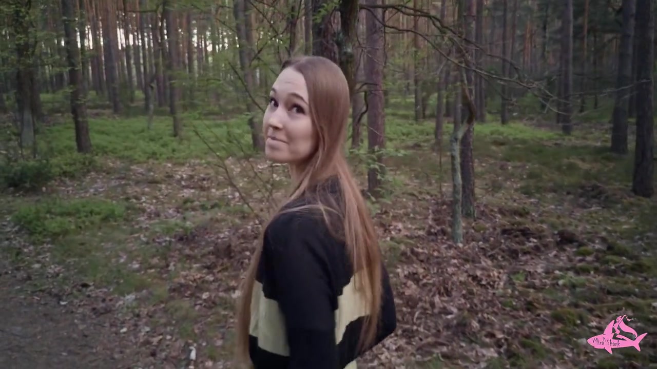 Sexy Nymphomaniac In The Forest Made Me Cum In Her Mouth