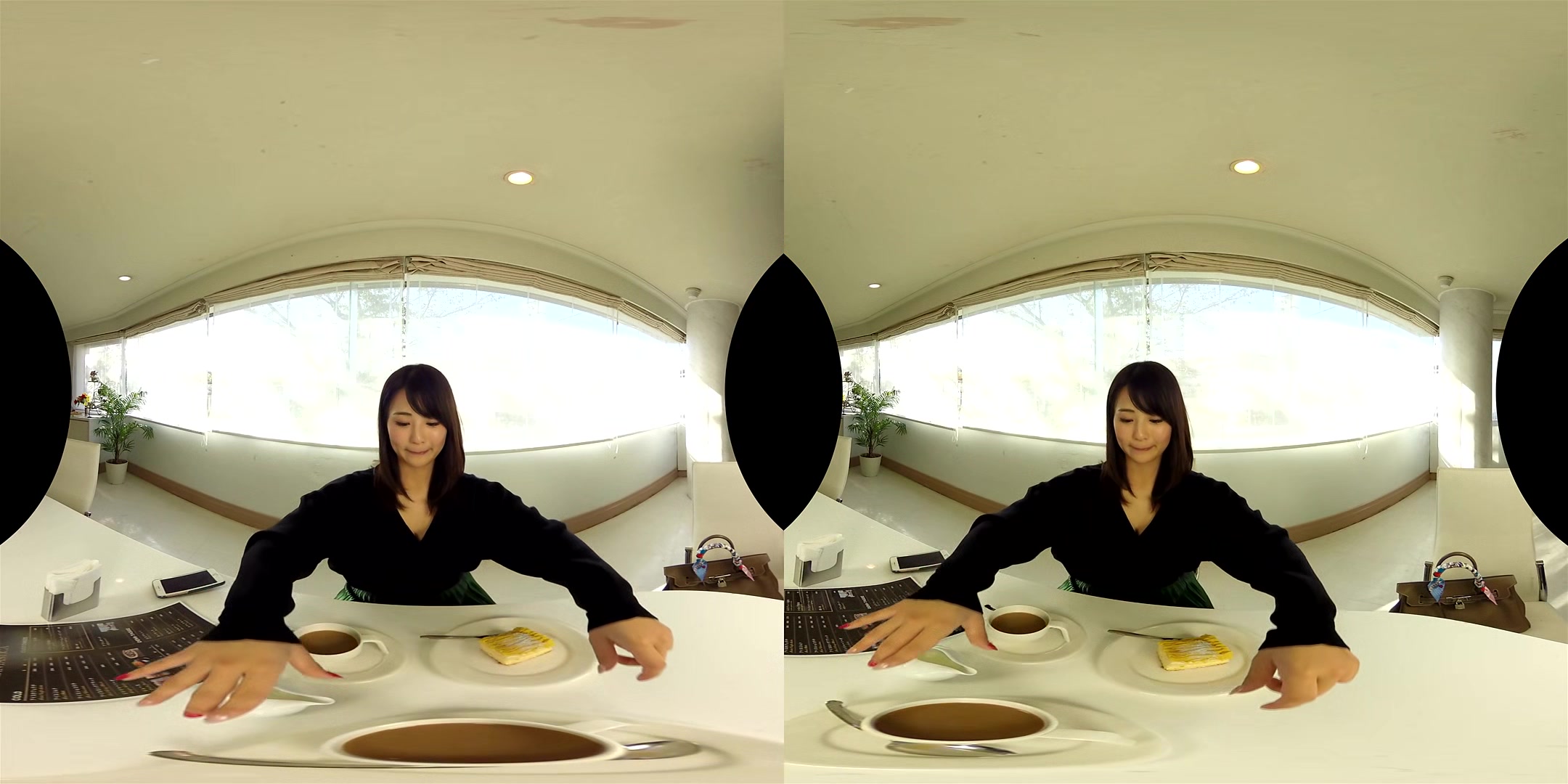 Going To The Cafe Before Going Home With Natsumi Hirajima; Softcore Non-Nude Virtual Girlfriend Experience