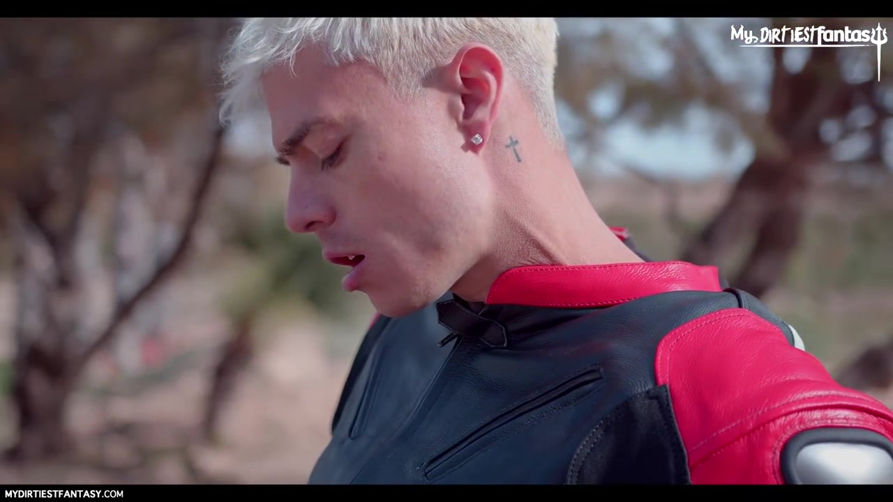 Biker boy cock sucking
