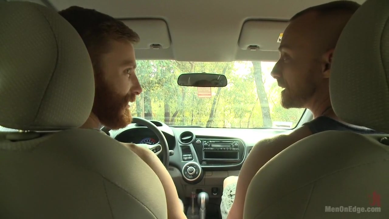 Ripped stud with a big cock carjacked and edged in the wilderness