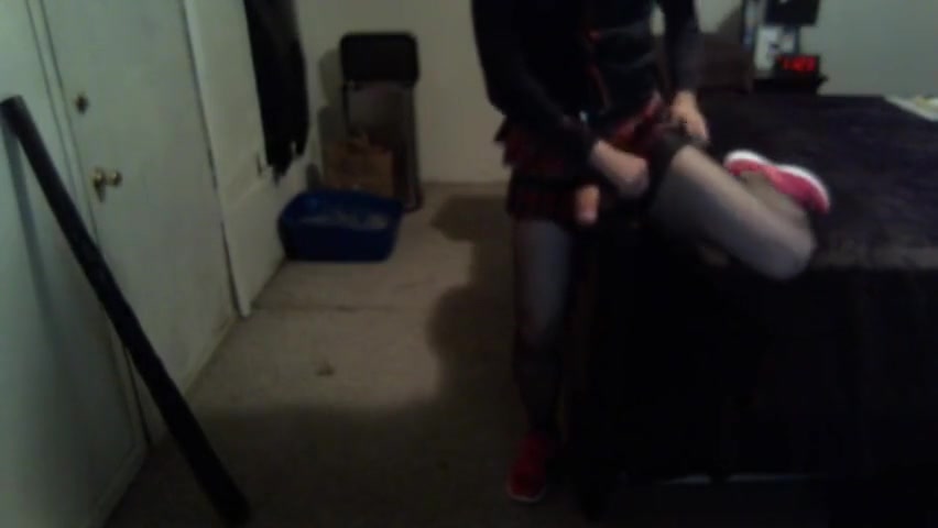 Sexy skirt & stockings! Yum!!!