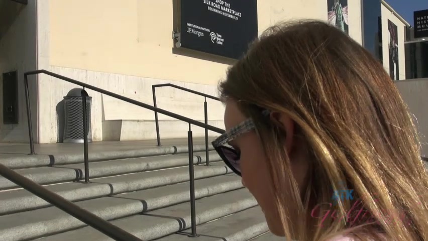 ATKGirlfriends video: Alexis Adams strips down naked right in front of you!