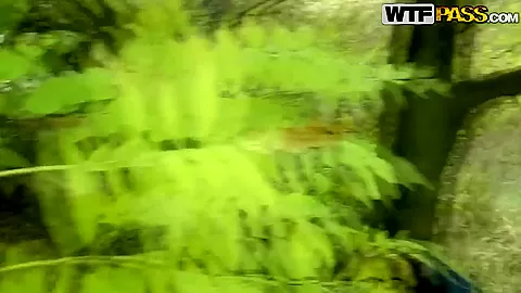 Wonderful teen 18+ slut Abi sucks cock for money in the forest