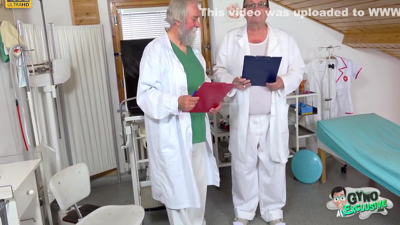 Two Old Doctors Finger A Naked Teen 18+ During Her Gyno Exam With Bella Angel