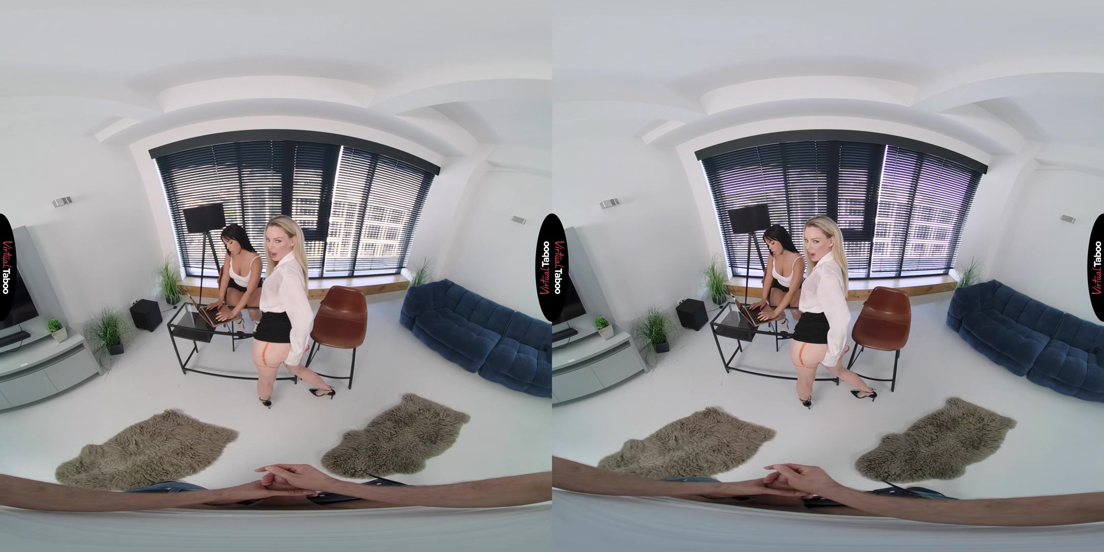 Megan Fiore, Isabelle Deltore VR Porn: Lesson For Three - VirtualTaboo