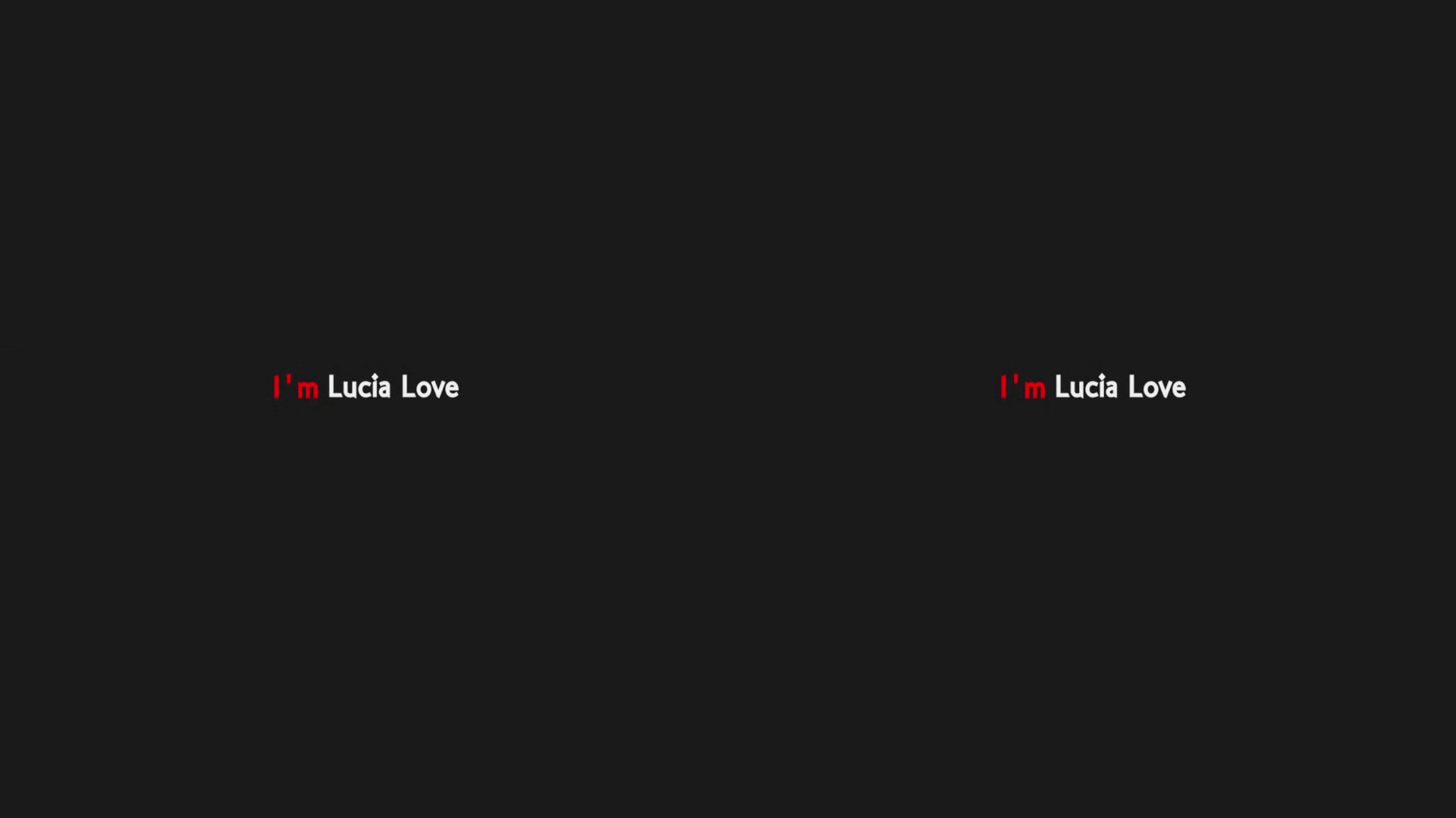 I'm Lucia Love