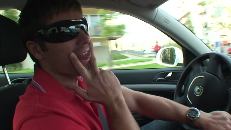 Hawt dilettante gal bent over the car and screwed untill ejaculation