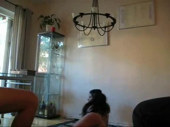 Superb brunette with awesome tits teases me with hot dance