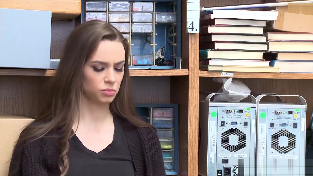 White teen 18+ shoplyfter Tali Dova fuck doggystyle by the LP Officer