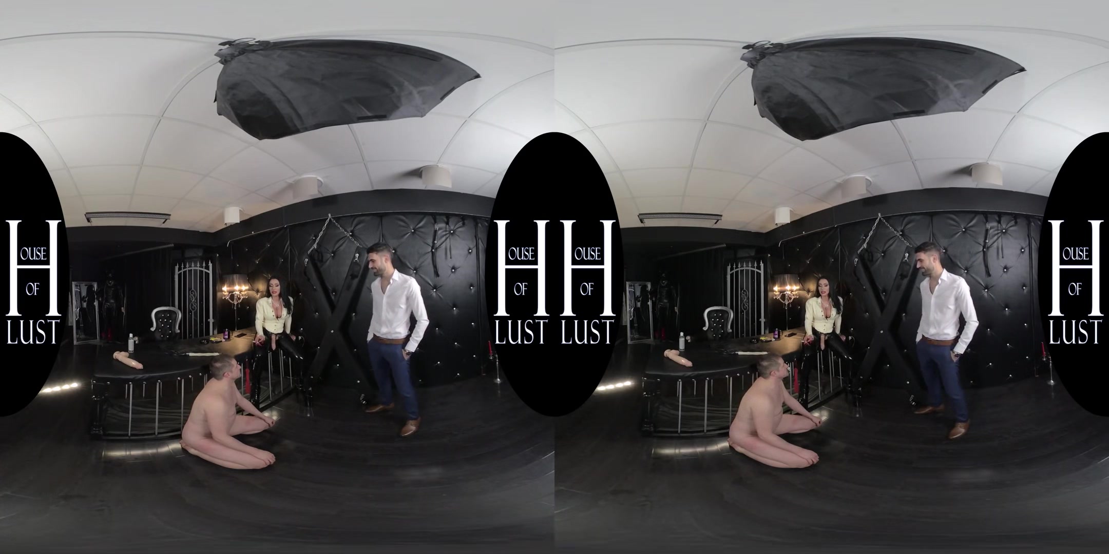 Mistress Kennya & Master Vale - Strapping & Fucking The Servant; MMF BDSM Bisexual