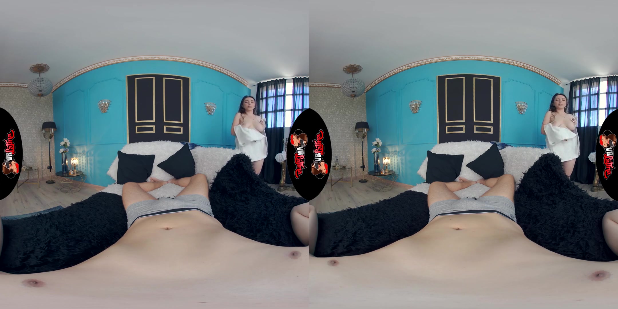 Wet T-Shirt Cumtest - Big Tits Latina Fuck you in Virtual Reality