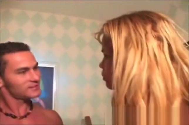 Two sheboys suck penis In A three-some