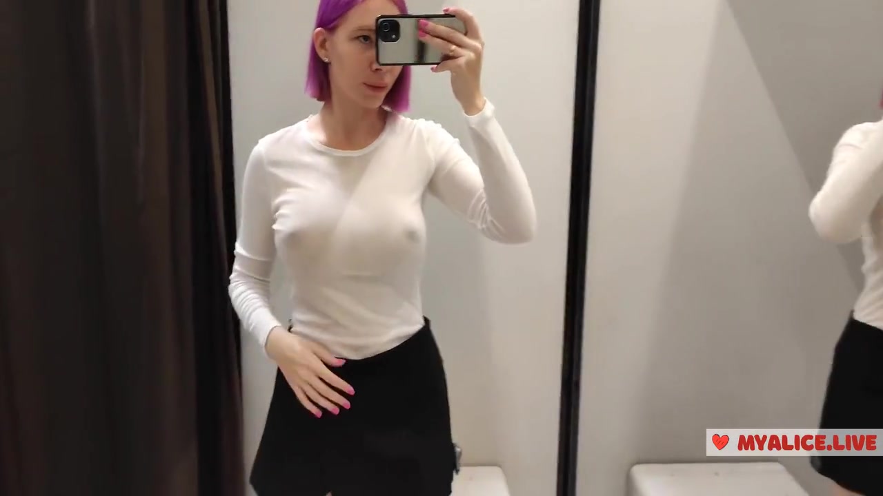 Try On Haul Transparent Clothes In The Busty Blonde Tries On A Transparent Blouse In Only Panties