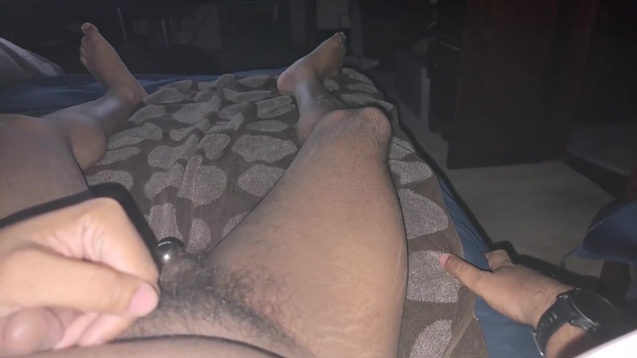 Indian Guy Plays With Njoy Pure Wand And Massage Gun