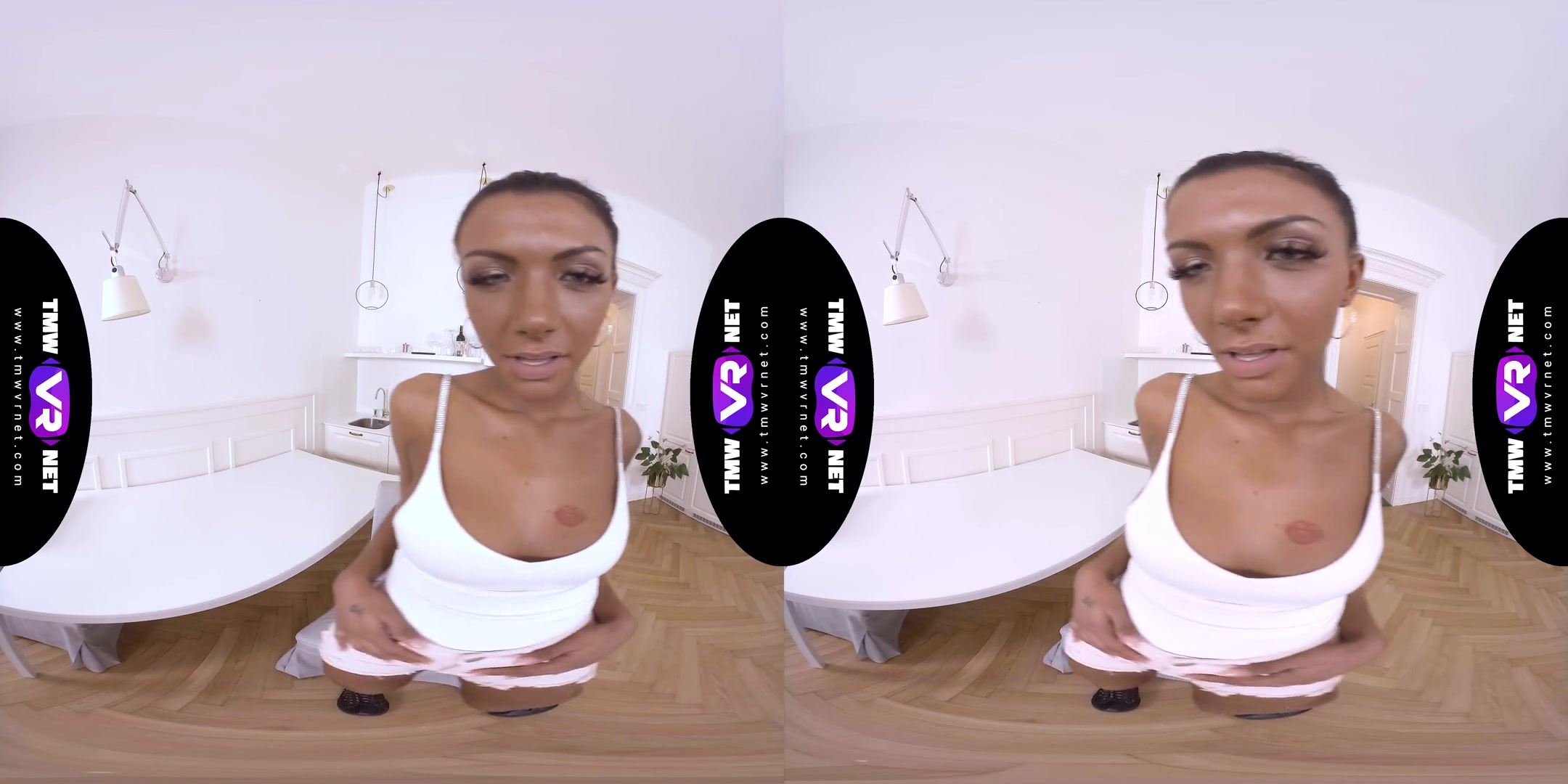 Masturbate Like You're All Alone - Super Tanned Slut Solo Masturbation VR Video