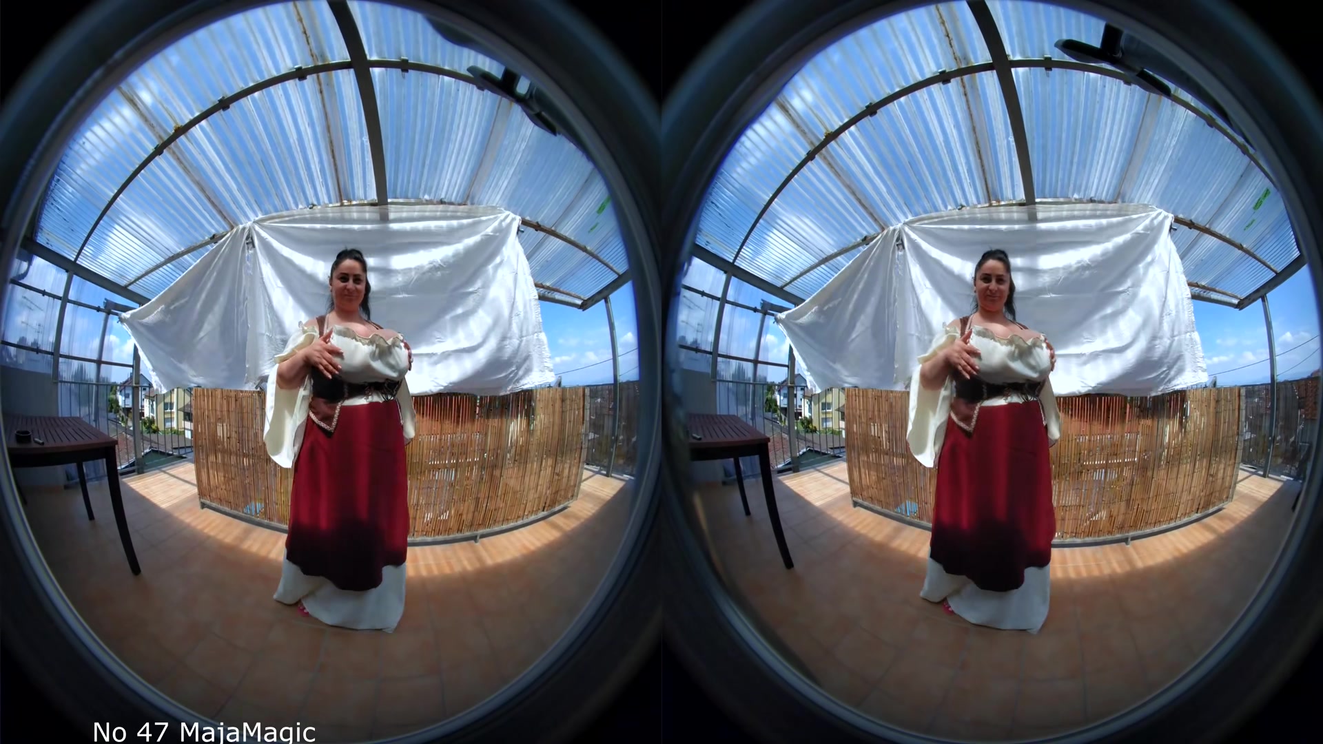 Maid Alice Shows Her Deep Cleavage - MajaMagic