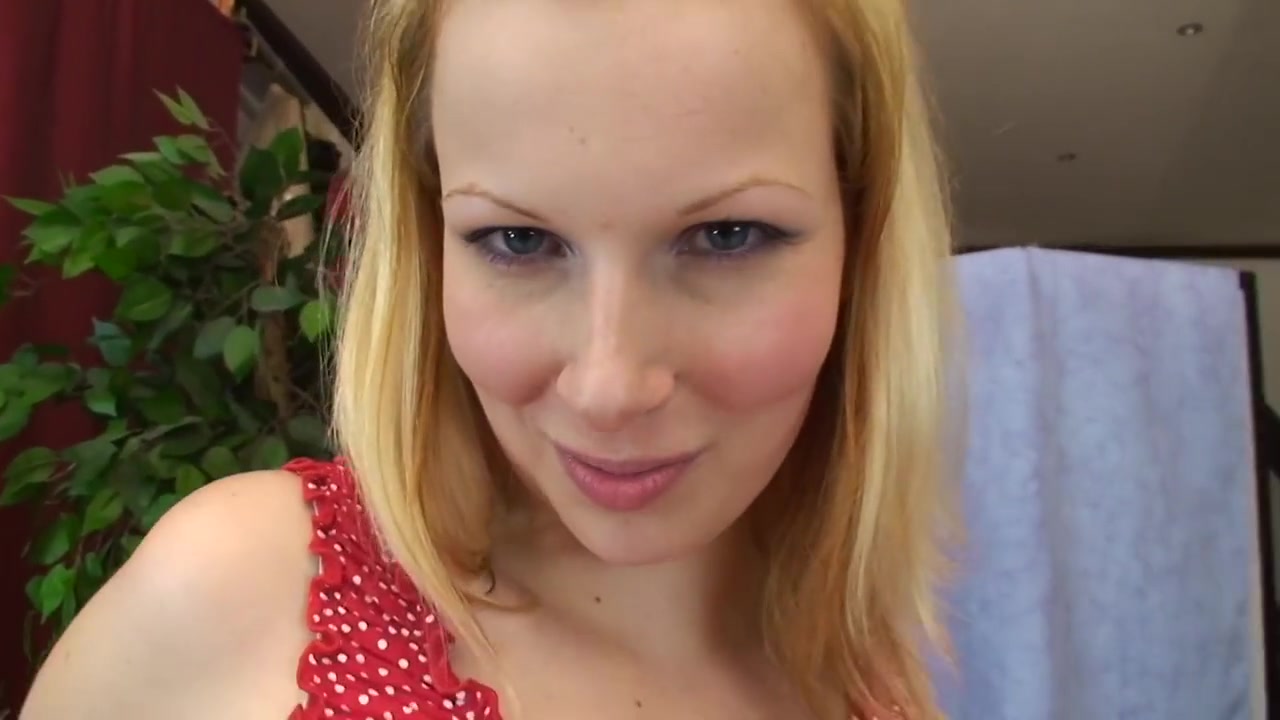 Gorgeous Blonde With Natural Tits Masturbates And Licks My