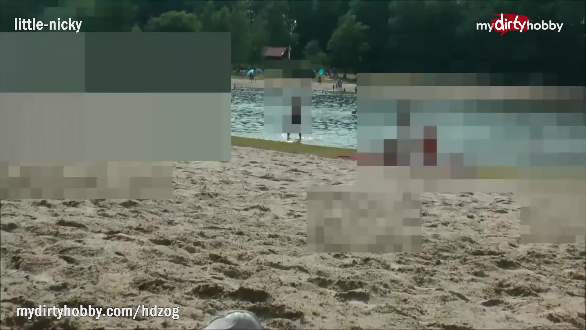MyDirtyHobby - teen 18+ redhead babe squirts on a public beach