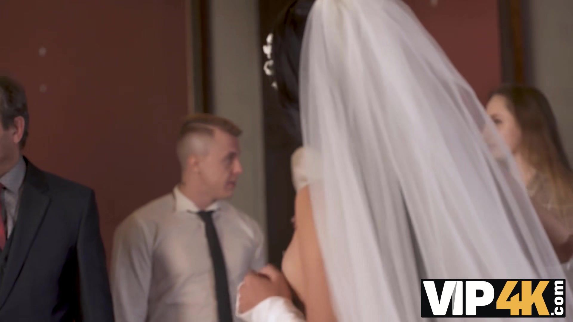 VIP4K. Couple starts fucking in front of the guests after wedding ceremony