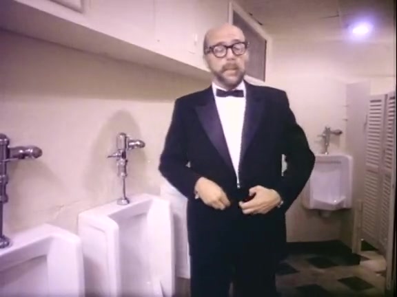 Incredibly hawt classic porn scene in a shitter stall