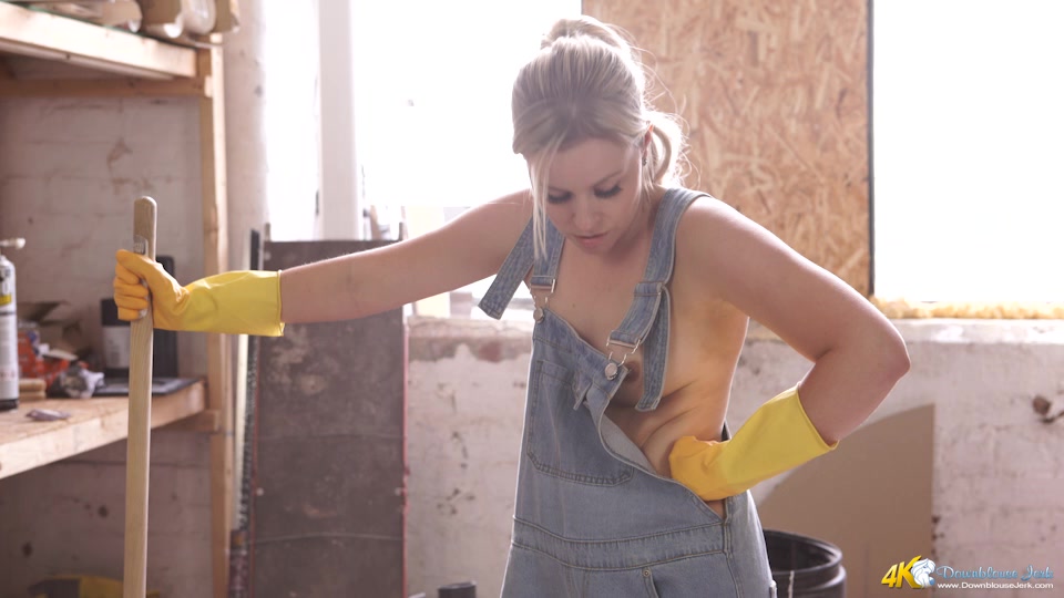Anna Belle in Do The Dirty Work - DownblouseJerk